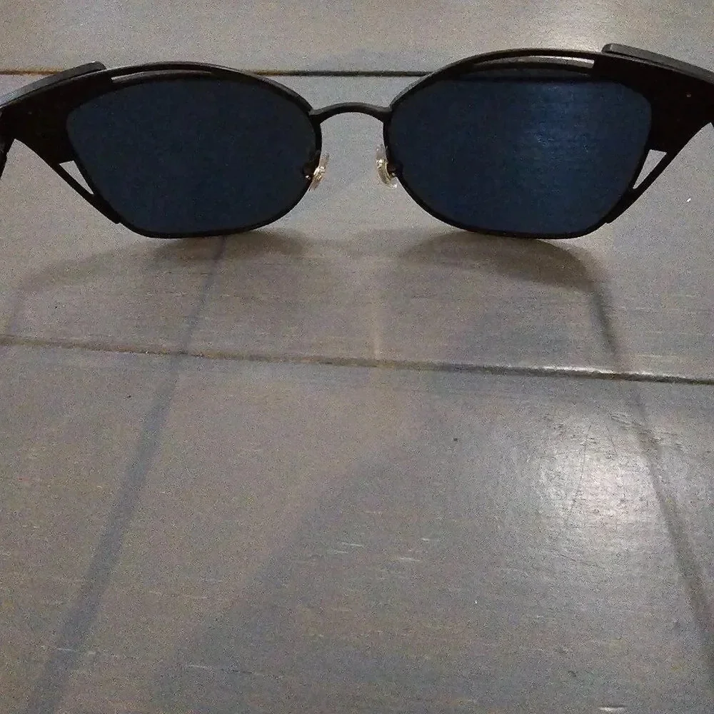 Tory Burch Women's Matte Black Cat Eye Sunglasses TY 6049